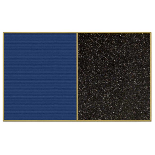 Sliding Door Indoor Enclosed Corkboard, 9